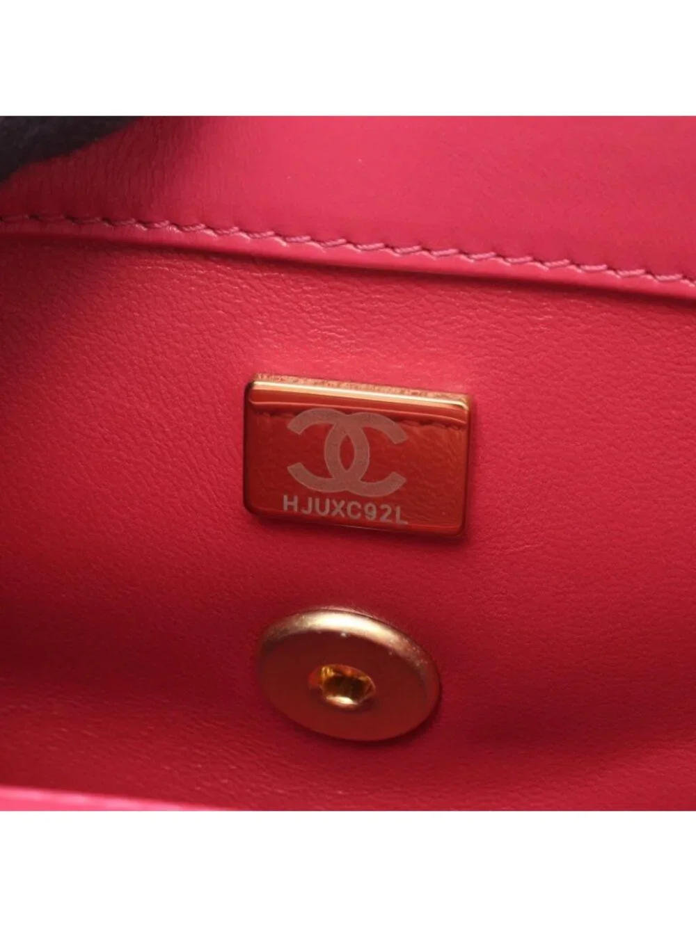Chanel Shoulder Bag Quilted Flap Magenta Leather Chain